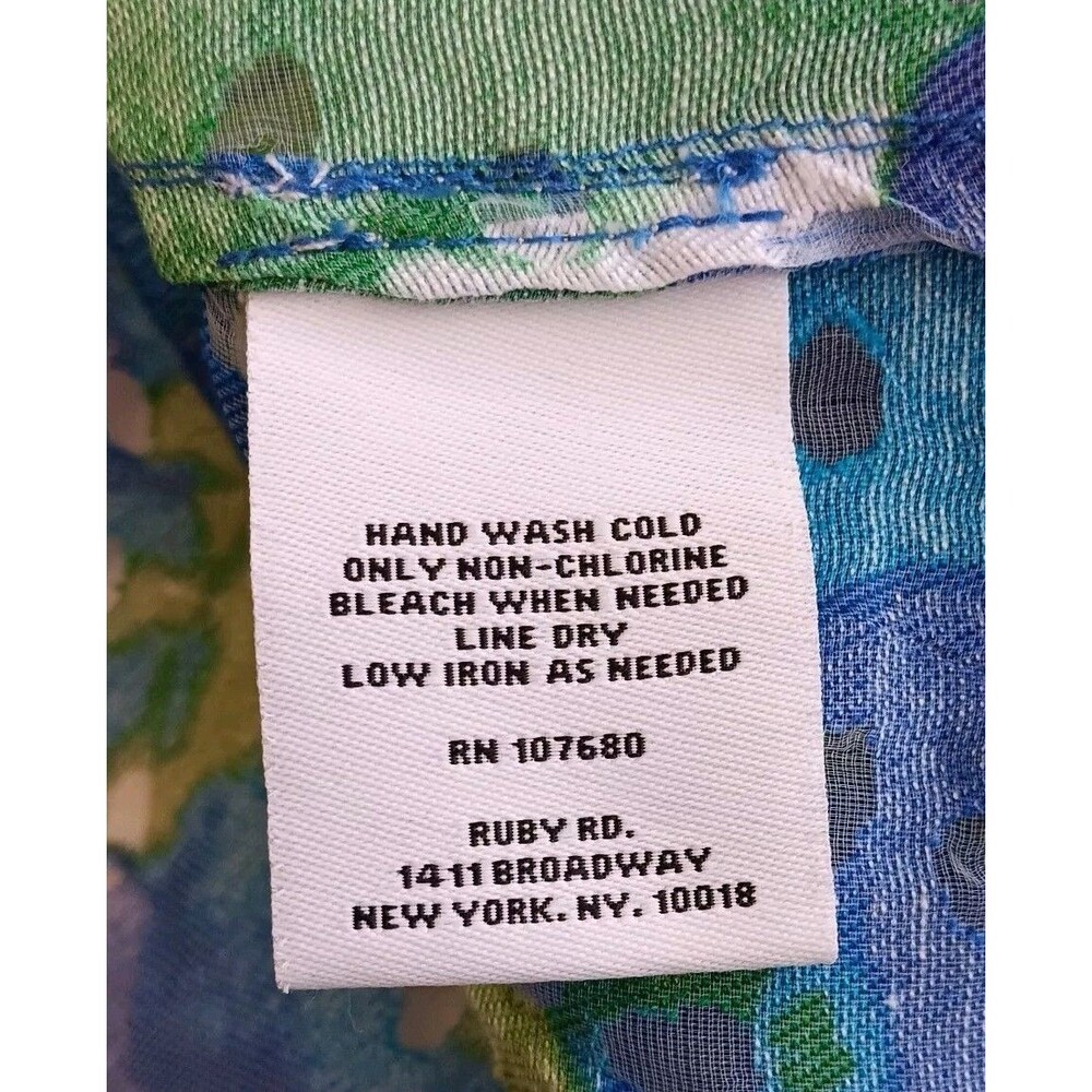 Ruby Rd Favorites Woman Plus Size 20W Purple Green Blue Full Zip Sheer Jacket - Picture 9 of 10